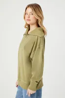 Women's Half-Zip Fleece Pullover Olive