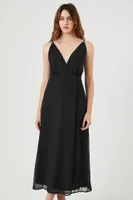 Women's Surplice Cami Maxi Dress in Black Medium