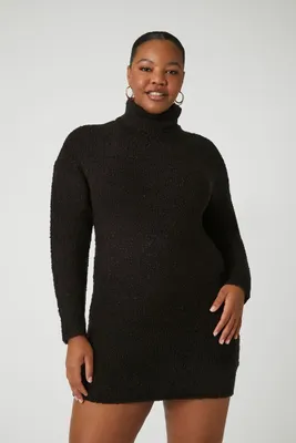 Women's Turtleneck Mini Sweater Dress