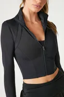 Women's Active Cropped Zip-Up Jacket