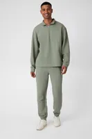 Men Ribbed-Trim Drawstring Sweatpants