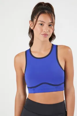 Women's Sculpting Sports Bra in Blue Jewel/Black Medium