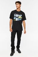 Men New Universe Graphic Tee in Black, XXL