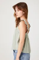 Women's Ruffle Sleeveless Top