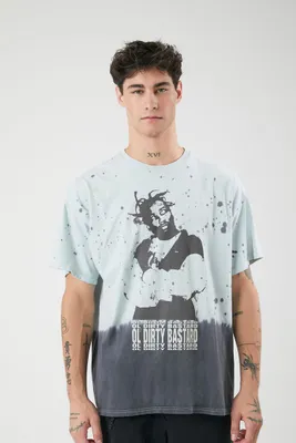 Men Dip-Dye Ol Dirty Bastard Tee in Grey Medium