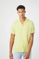 Men Cuban Collar Short-Sleeve Shirt