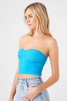 Women's Cropped Tube Top in Marina, XL