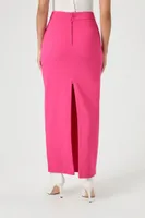 Women's Chiffon Maxi Column Skirt in Pink Medium