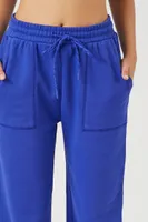 Women's Active French Terry Joggers in Blue Jewel Small