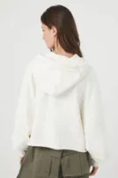 Women's Look But Dont Touch Graphic Hoodie in Cream Medium