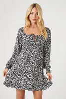 Women's Floral Print Mini Dress