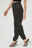 Women's Satin Drawstring Joggers