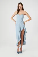 Women's Denim High-Low Dress Light