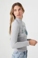 Women's Breckenridge Mock Neck Top in Heather Grey Small