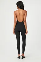 Women's Bandage Halter Jumpsuit in Black Large