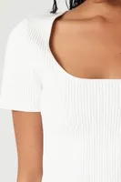 Women's Sweater-Knit Scoop-Neck T-Shirt