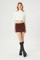 Women's Corduroy A-Line Mini Skirt