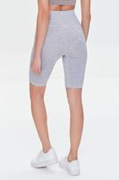 Women's Active Seamless High-Rise Biker Shorts in Heather Grey Small