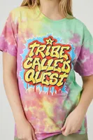 Women's Tie-Dye A Tribe Called Quest T-Shirt in Pink, M/L