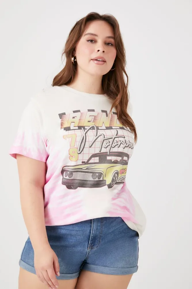 Women's Reno Motorway Graphic T-Shirt in Pink, 0X