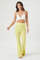 Women's Flare Pajama Pants Herbal Green