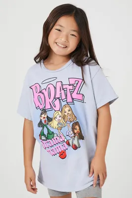Girls Oversized Bratz T-Shirt (Kids) in Lavender, Size 11/12