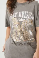 Women's Stay Awake Graphic T-Shirt in Taupe, M/L