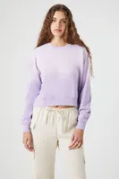 Women's Cloud Wash Drop-Sleeve Pullover Purple