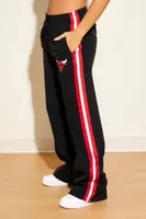 Women's Chicago Bulls Windbreaker Pants in Black Medium