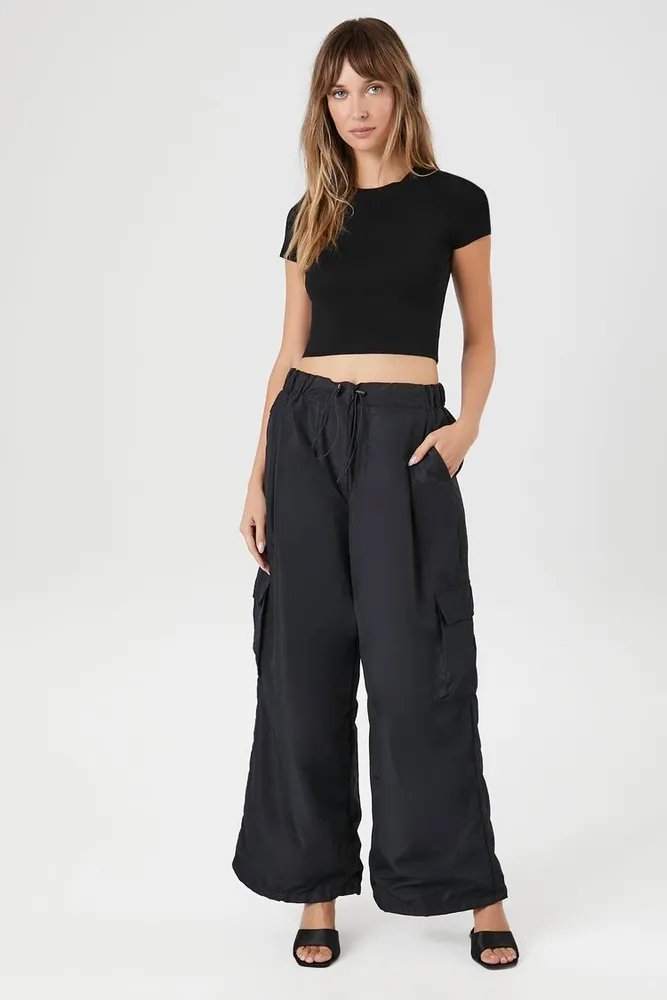 Women's Toggle Drawstring Wide-Leg Pants XL