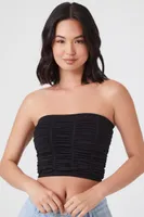 Women's Seamless Ruched Tube Top