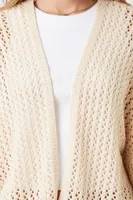 Women's Crochet Cardigan Sweater Vanilla