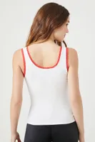 Women's Hello Kitty Love Graphic Tank Top in White Small