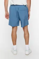 Men Everyday Drawstring Shorts in Stone Blue Medium