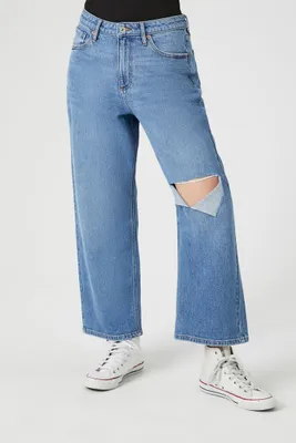 Women's Stretch-Denim 90s-Fit Jeans in Medium Denim, 30