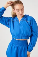 Women's Active Cropped Windbreaker Jacket Sapphire