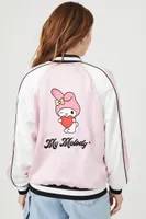 Women's My Melody & Kuromi Reversible Souvenir Jacket in Pink/White Medium