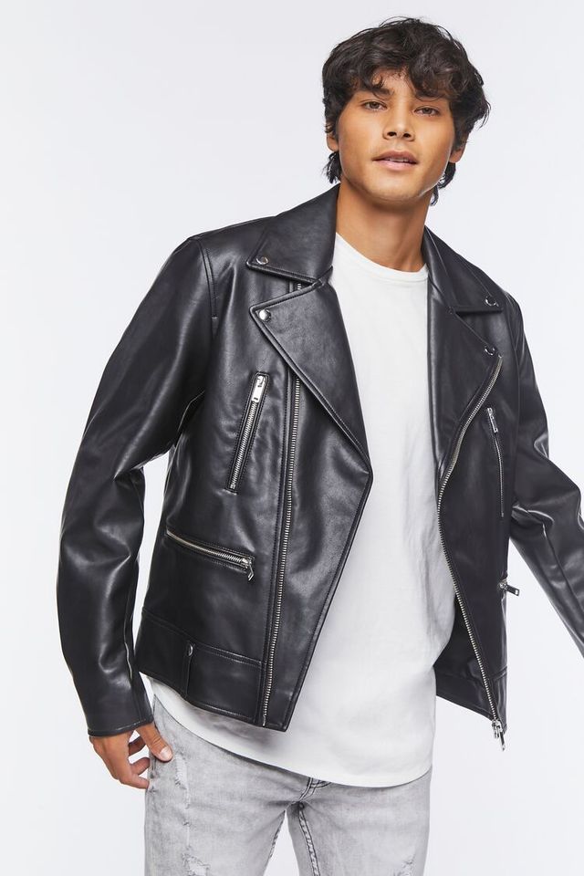 black leather jacket for women forever 21
