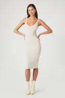 Women's Ribbed Bodycon Midi Tank Dress