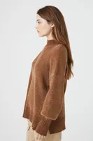 Women's Ribbed Mock Neck Sweater