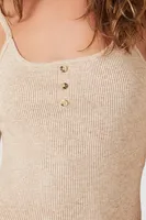 Women's Sweater-Knit Cropped Cami in Oatmeal Medium