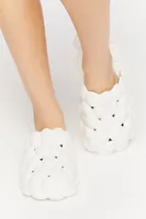 Women's Textured Bubble Mules White,