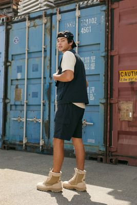 Men Drawstring Cargo Shorts XL