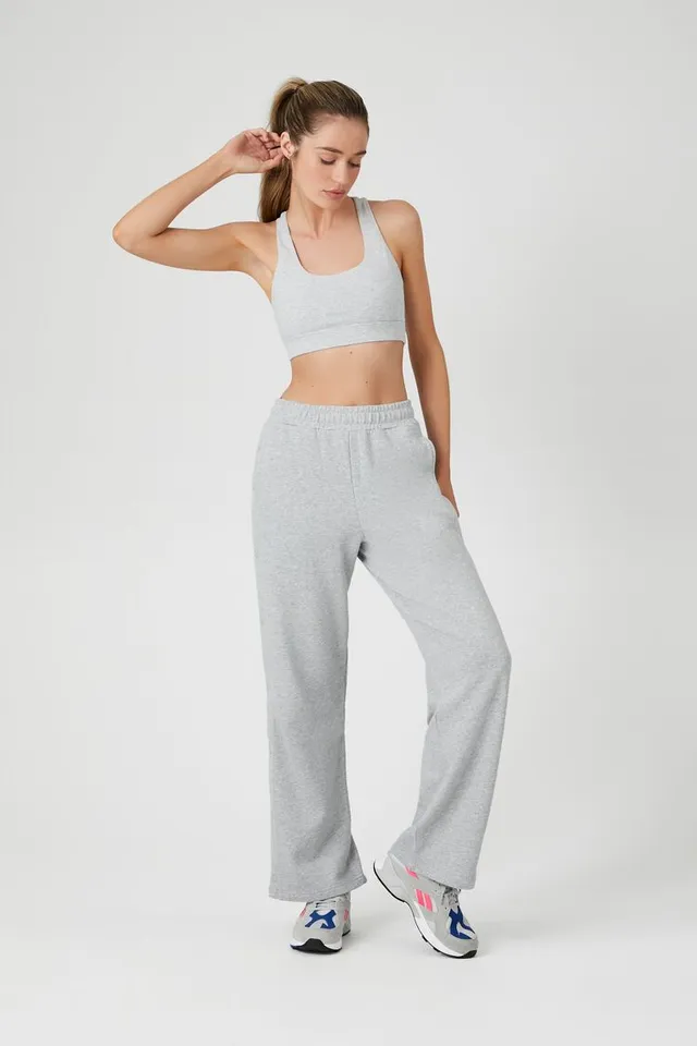 Forever 21 Women's Drawstring Lounge Pants in Heather Grey Small