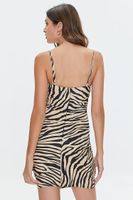 Women's Zebra Print Mini Dress