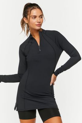 Women's Active Half-Zip Pullover in Black, XS