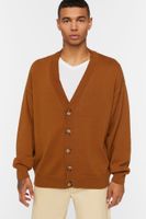 Men Drop-Sleeve Cardigan Sweater