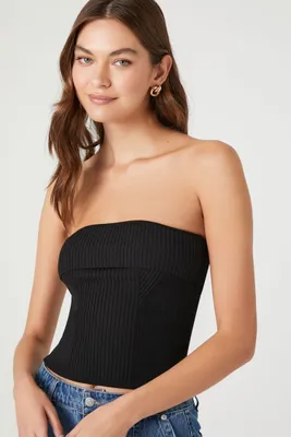 Women's Ribbed Knit Tube Top