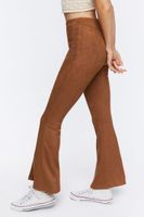 Women's Faux Suede Split-Hem Pants