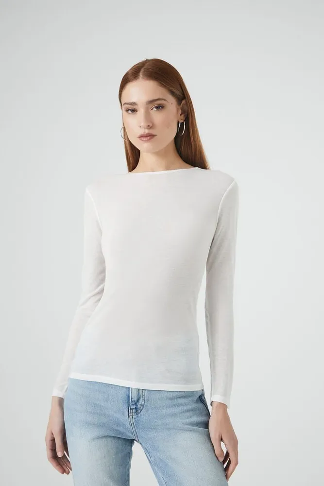 Women's Fitted Long-Sleeve Top